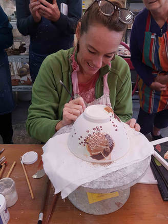 Shannon Garson demonstrating at CCPS, 2017